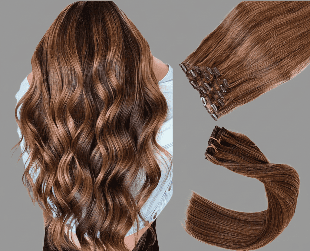 Hair Extension Before After